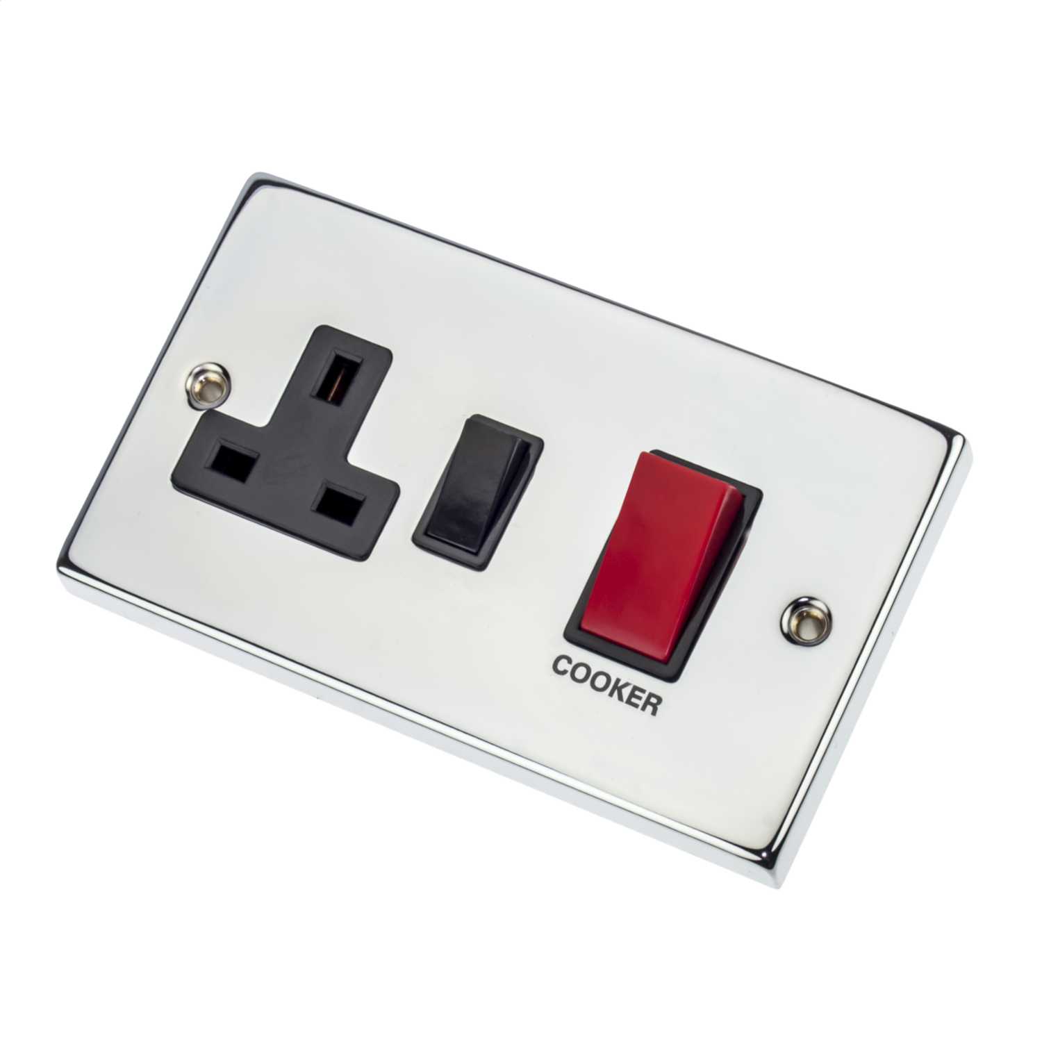45A Cooker Control Unit Polished Chrome