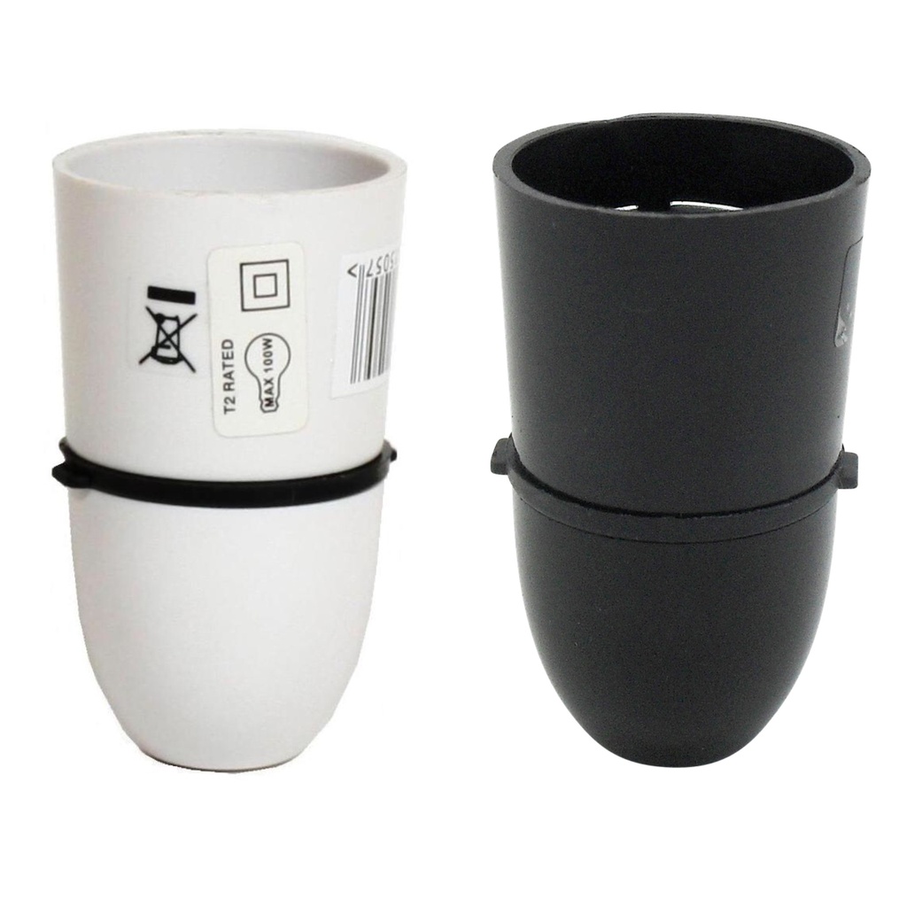 T2 HEAT RESISTANT LAMP HOLDER BLACK