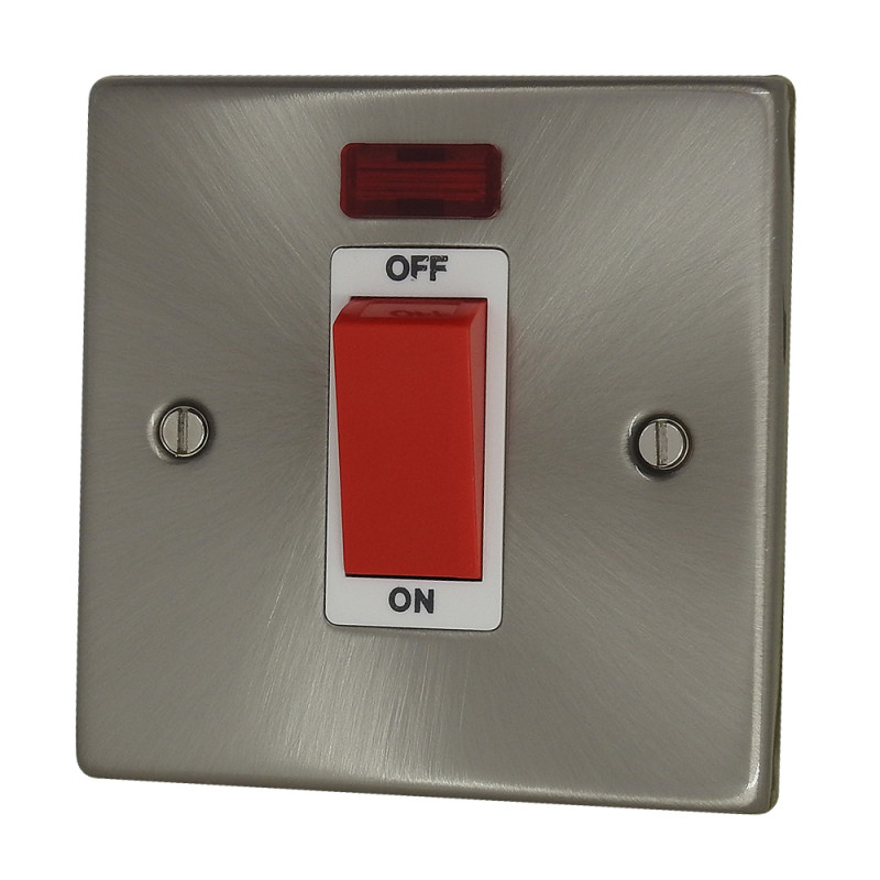 45 AMP DP SWITCH + NEON Stain Chrome