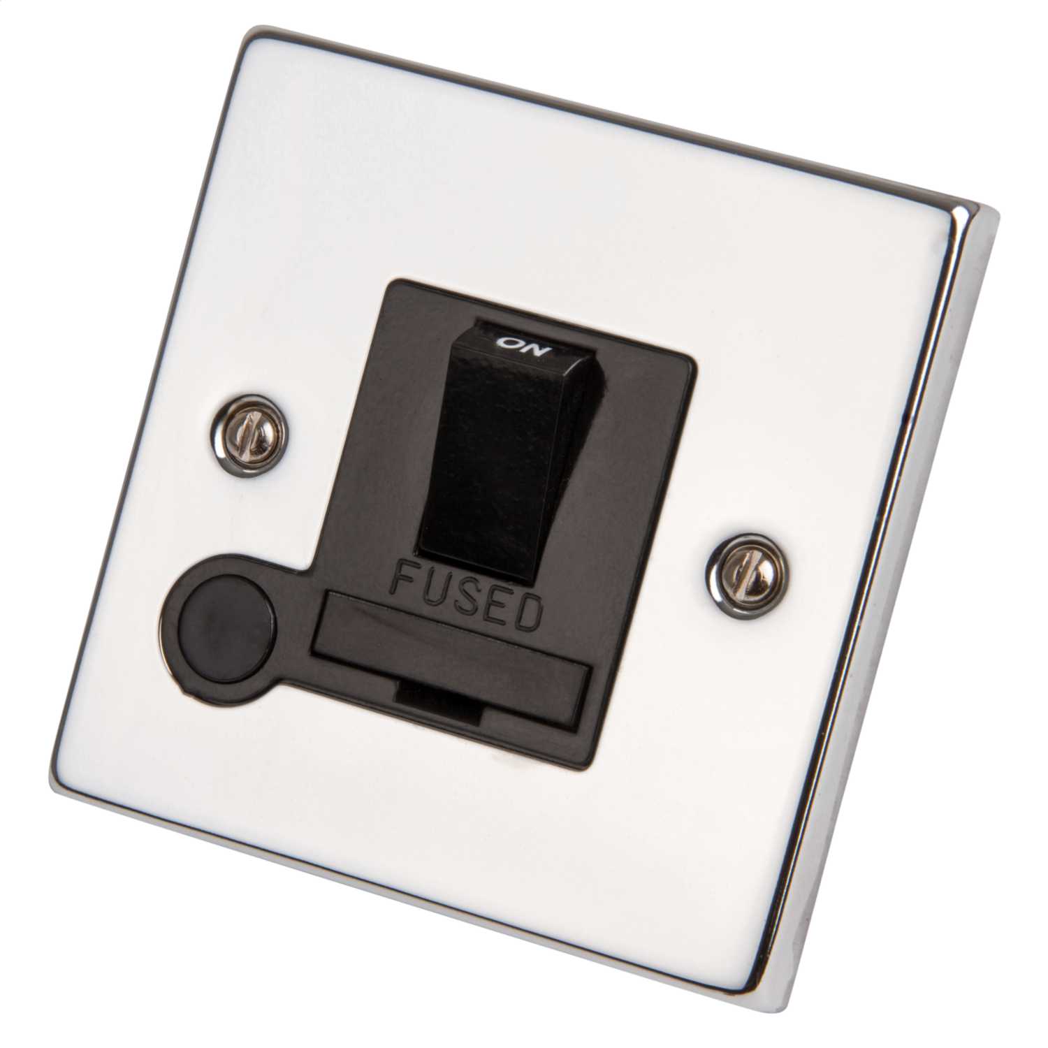 13A Switched Fused Spur Polished Chrome