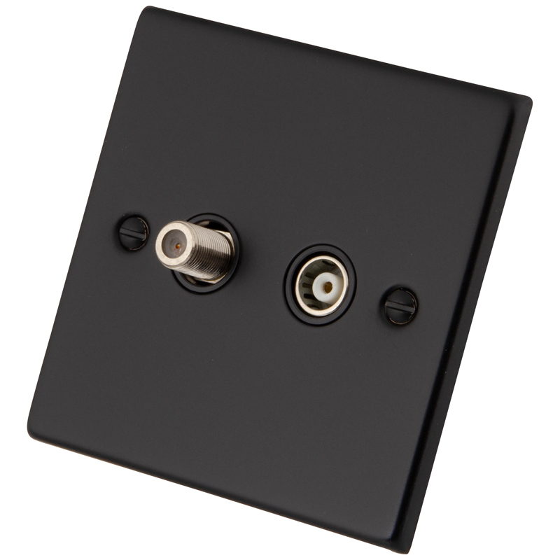 1 GANG SATELLITE/TV SOCKET ISOLATED