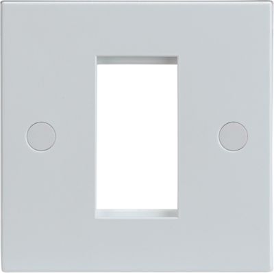 1 gang 1 module square euro plate