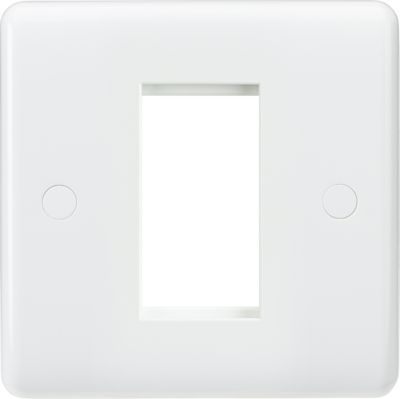 1 gang 1 module curved euro plate